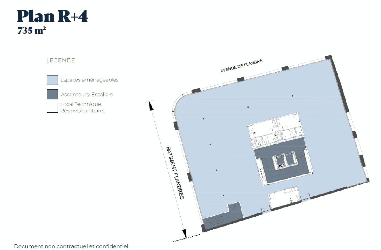 Bureau Paris 4000m² Location bureau Paris OLBUR2531897 10